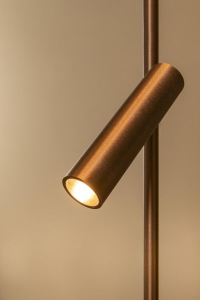 Lucide APPLAUSE - Floor lamp - Ø 33 cm - LED Dim. - CCT - 2700K/4000K - Coffee - Premium